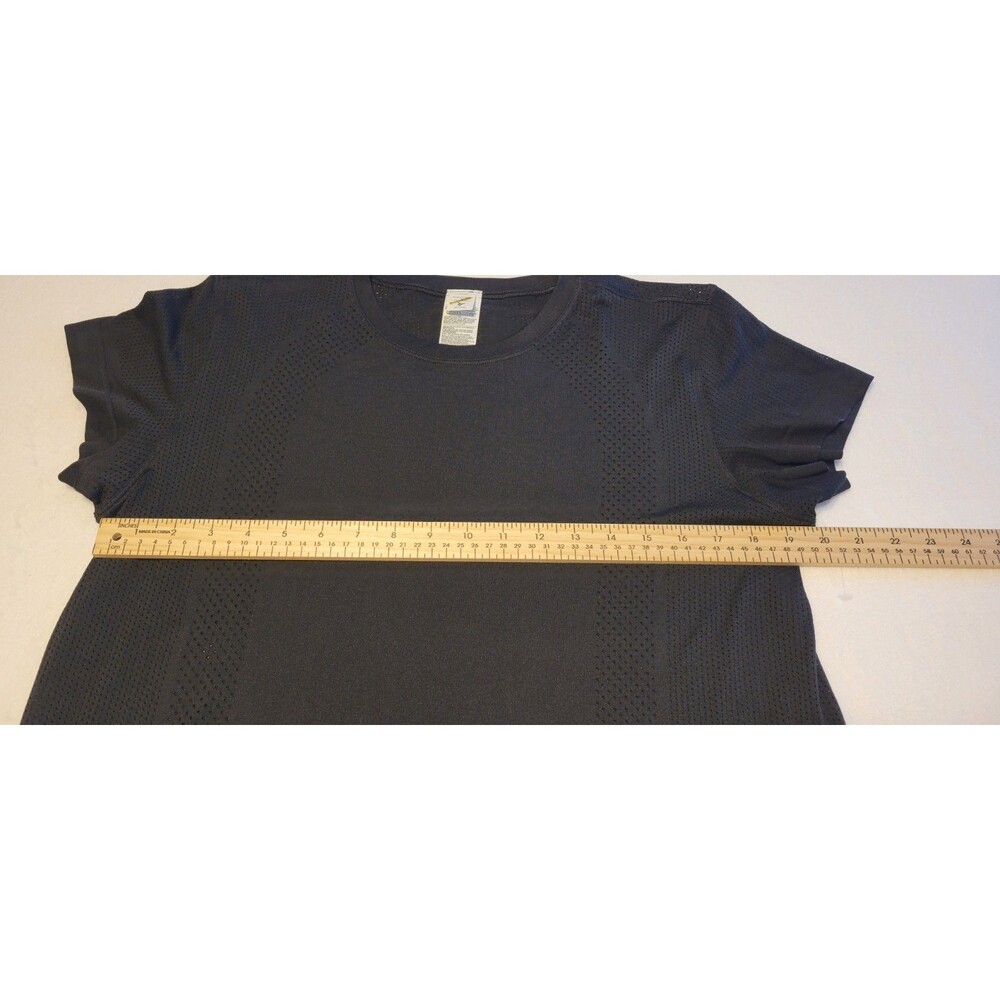 Women's Old Navy Black M Fluid Seamless Fitted T Shirt Sz Medium Breathable - Picture 7 of 12